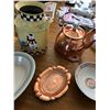 Image 2 : Copper Pot, Decorative Milk Jug & Assorted Dishware