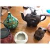 Image 3 : Elephant Teapot, Assorted Ashtrays , Cat/Fish Home Decor