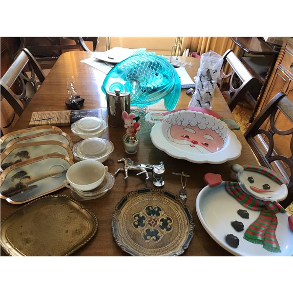 Flask, Fishing Ornament, Assorted Holiday Decor, Horse & Buggy