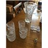 Image 3 : Bohemian Crystal Tumblers, Crystal Vase, Knife Holder Etc