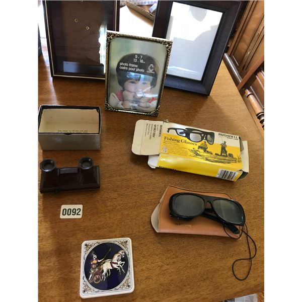 3 Mud Men Figurines, 2 Silk Needlework Paintings & Asian Decor