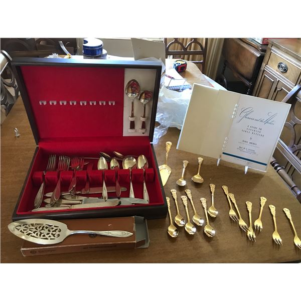 Gold & Silver Plated Cutlery & Box