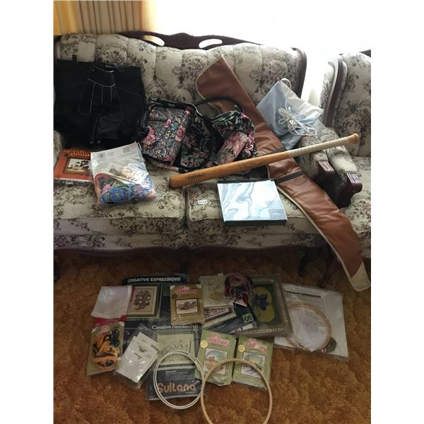 Swiss Leather Lederhosen, Needle Craft Kits, Baseball Bat, Heating Pad, Rifle Case, Makeup Bags