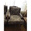 Image 3 : Vintage Upholstered Loveseat & Chair