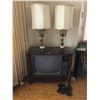 Image 1 : Two Vintage Lamps, Electrahome Cable Mater TV & Extension Cords