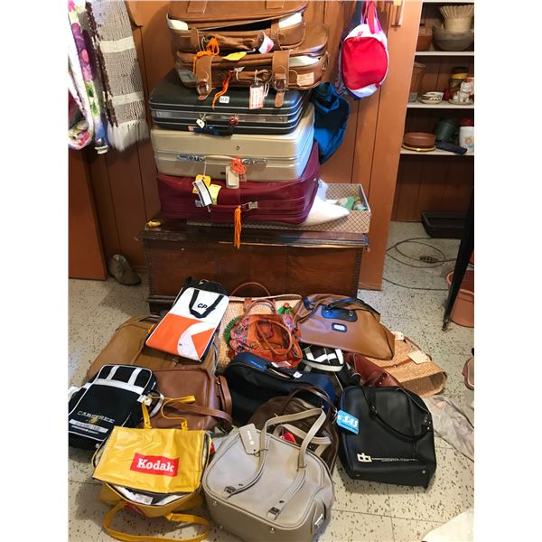 Assorted Vintage Luggage