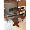 Image 2 : Antique Chair, Step Stool, Card Table & Plant Stand