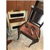 Image 3 : Antique Chair, Step Stool, Card Table & Plant Stand