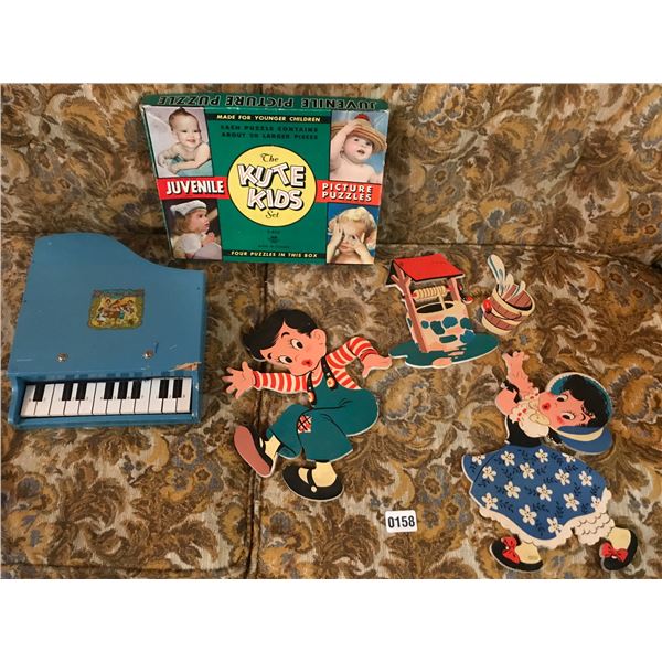 Baby Grand Piano, Vintage Wall Art & Puzzle