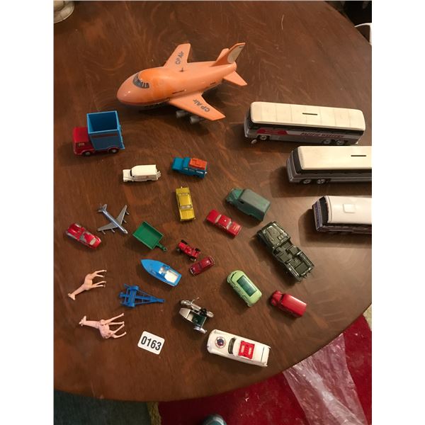 CP Rail Plane, Greyhound Buses Leshey & Corgi Cards Etc