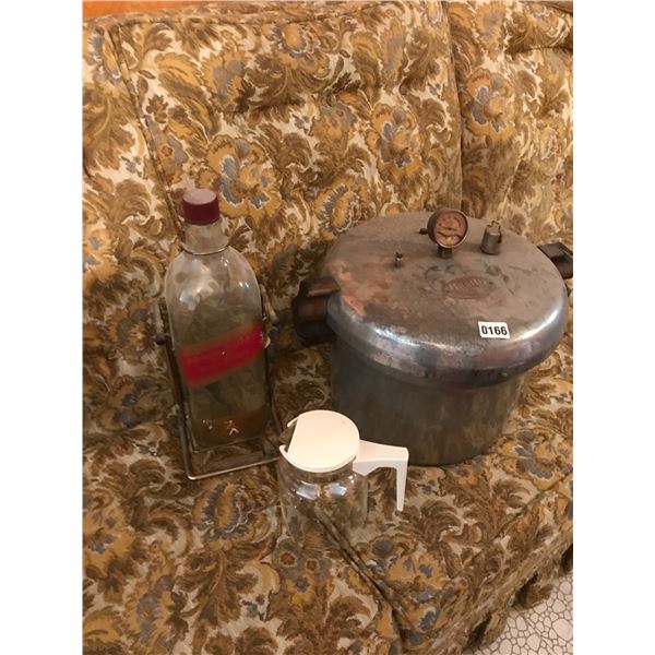 Health Pressure Cooker & Huge Johnny Walker Bottles