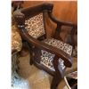Image 4 : Large Upholstered Chair with Lion Claw Feet