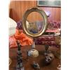 Image 5 : Oil Lanterns, Brass Ornaments, Ornate Swivel Mirror/Stand & Home Decor