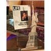 Image 2 : John F. Kennedy Life Magazine, Assorted Wall Art (Statue of Liberty), Metal Rack