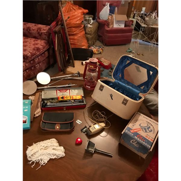 Kerosene Lamp, Gun Cleaning Kit, Body Massager, Electric Razor, Makeup Bag & Rear View Mirrors Etc