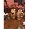 Image 5 : Japanese Porcelain Beer Steins, 2 Coffee Pots, Wooden Salad Spoons, Vintage Maps & Home Decor Etc.