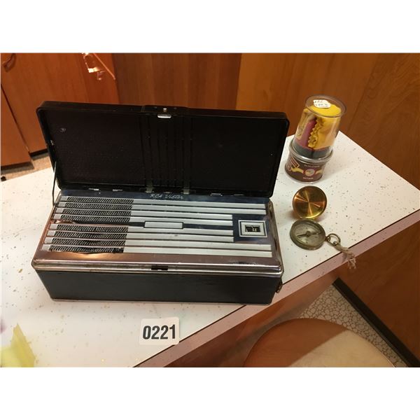 RCA Victor Radio, Brown Shoe Polish & Compass