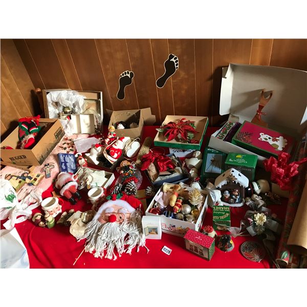 Christmas Nativity Scene, Christmas Wrap, Cow Bells, Tiny Glow Molds, Candles & Christmas Decor