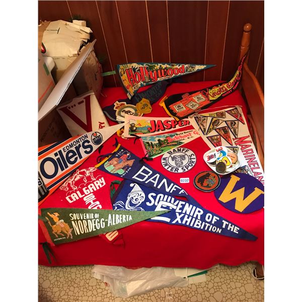 Vintage Pins & Banners