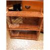 Image 3 : Wood 4 Drawer Dresser, Wood Side Table w 1 Drawer & Wicker Wall Shelf