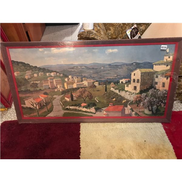 Large European Landscape Painting