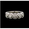 Image 2 : 14KT White Gold 0.67 ctw Diamond Ring