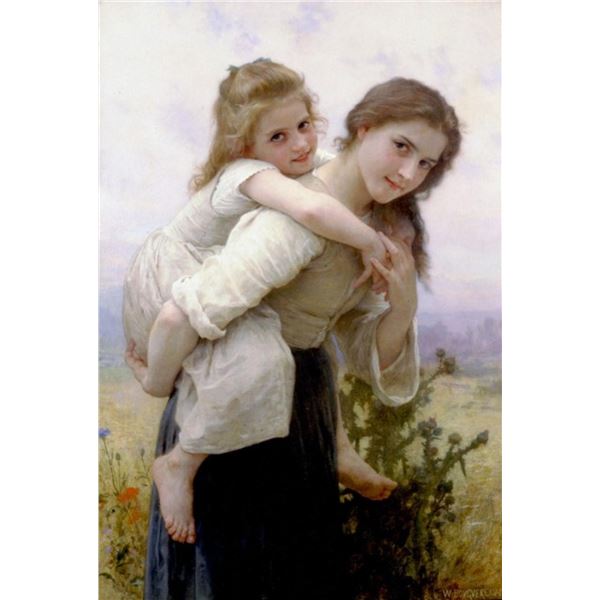 William Bouguereau - Not Too Much to Carry