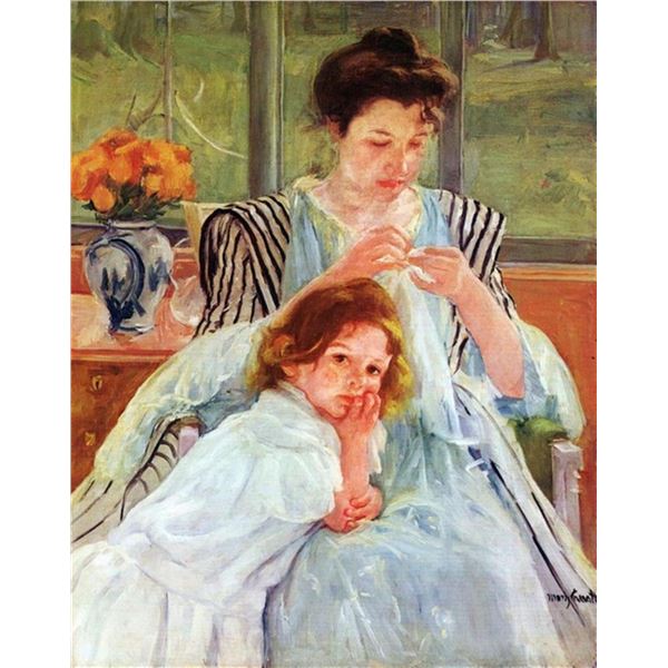 Mary Cassatt - Young Mother Sewing