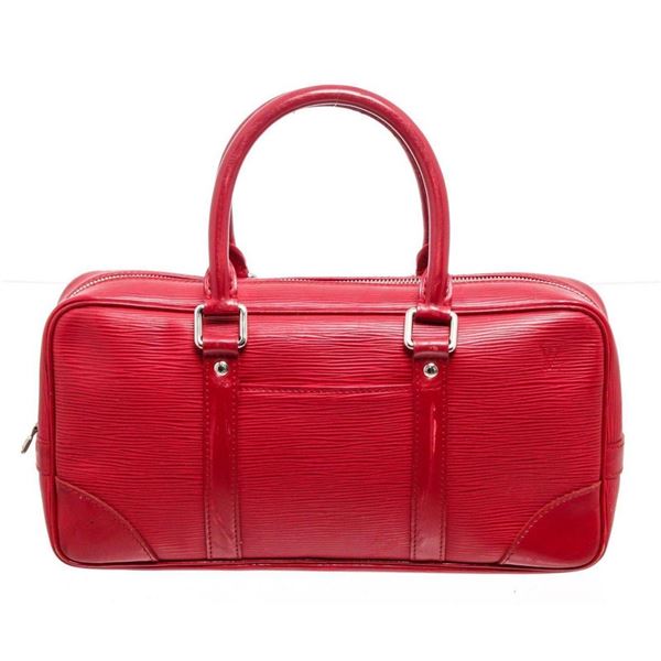 Louis Vuitton Red Epi Leather Vivienne Satchel