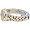 Image 5 : Rolex Ladies 2 Tone 18K YG/SS Quickset Champagne Diamond & Ruby Oyster Perpetual