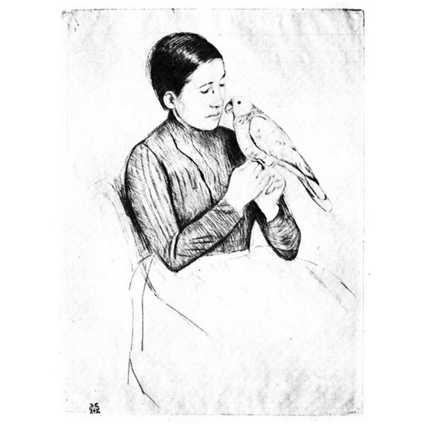 Mary Cassatt - The Parrot