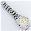 Image 6 : Rolex Ladies Stainless Steel Yellow Diamond & Ruby 26MM Datejust Wristwatch