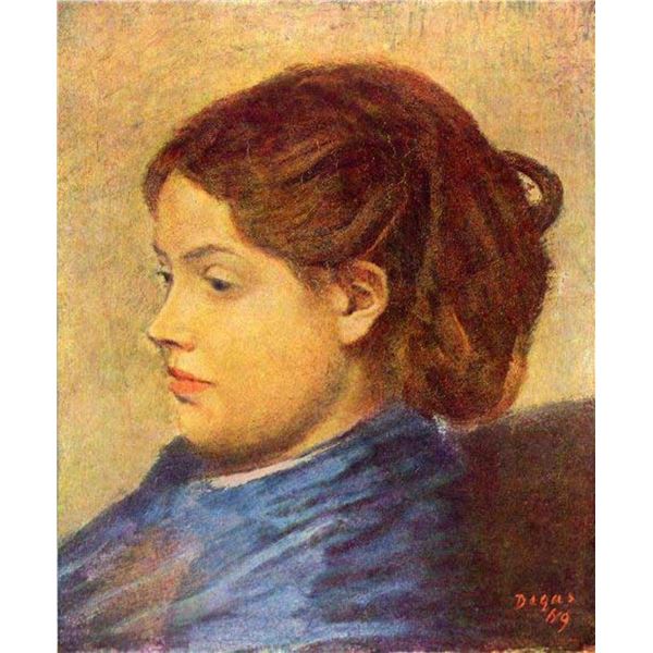 Edgar Degas - Portrait Of Mademoiselle Dobigny