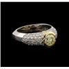 Image 1 : 14KT Two-Tone Gold 1.58 ctw Diamond Ring