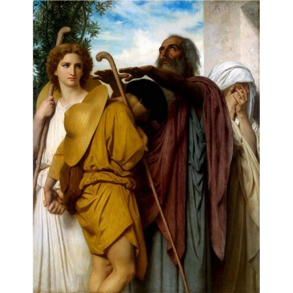 William Bouguereau - Tobias Saying Good-Bye to his Father