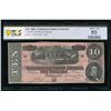 Image 1 : 1864 $10 T-68 Confederate PCGS 53