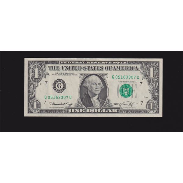 1974 $1 Chicago Federal Reserve Note