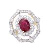 Image 2 : 14KT Yellow Gold 2.05ct Ruby and Diamond Ring