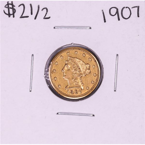 1907 $2 1/2 Liberty Head Quarter Eagle Gold Coin