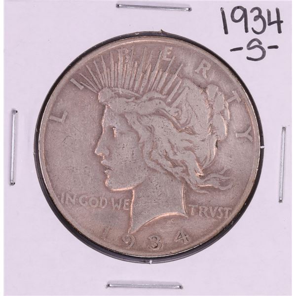 1934-S $1 Peace Silver Dollar Coin