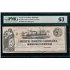 Image 1 : 1862 $5 Raleigh NC Obsolete Note PMG 63