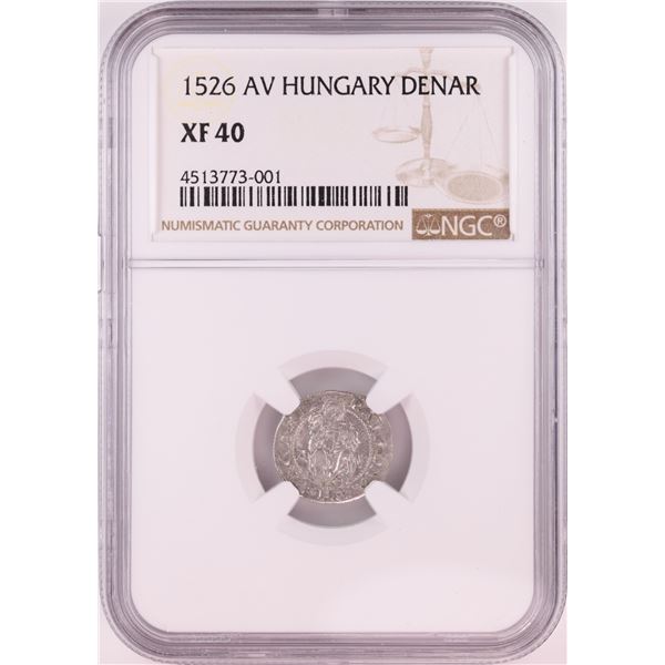 1526 KB Hungary Denar 'Madonna and Child' Coin NGC XF40