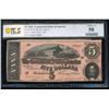 Image 1 : 1864 $5 T-69 Confederate PCGS 58