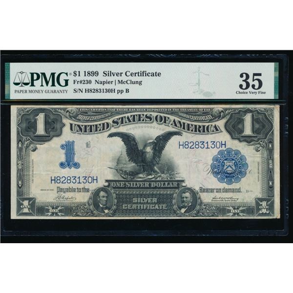 1899 $1 Black Eagle Silver Cert PMG 35