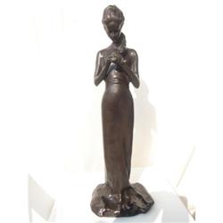 TROUBETZKOY REPRODUCTION  BRONZE STATUE  PLAIT #2123489