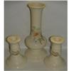 Image 1 : McCoy Pottery Peony Vase Candlestick Holders  #2161443