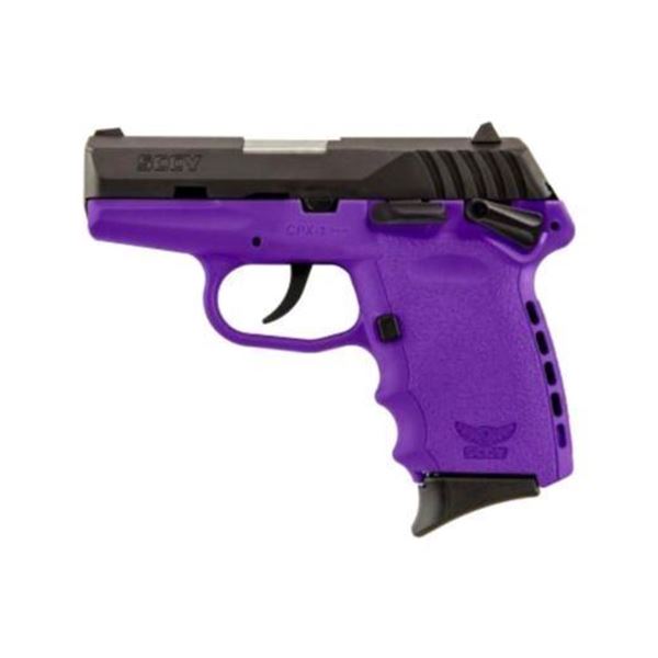 SCCY CPX1-CB PISTOL DAO 9MM 10RD BLACK/PURPLE MANUAL SAFE