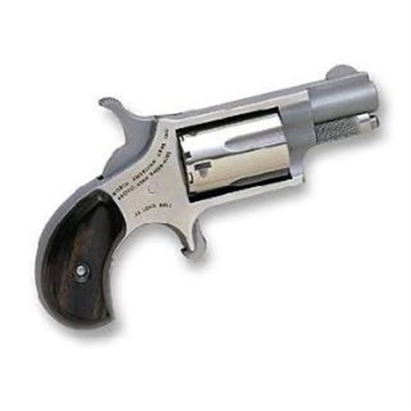 NAA MINI REVOLVER 22LR 1 5/8" SS ROSEWOOD 5RD