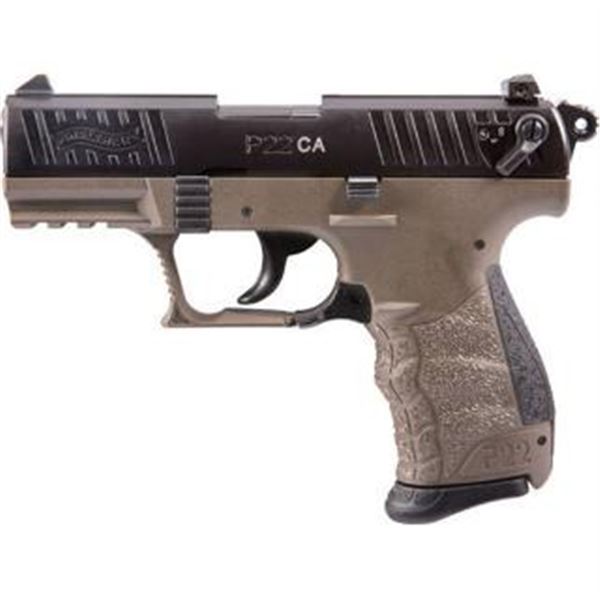 WAL P22 22LR FDE FRAME BLK SLIDE