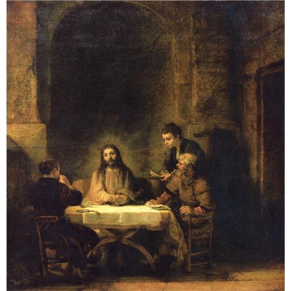 Rembrandt - Christ in Emmaus [2]